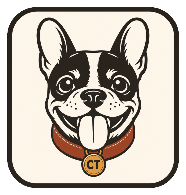 Crater, the Crate & Taco scout dog